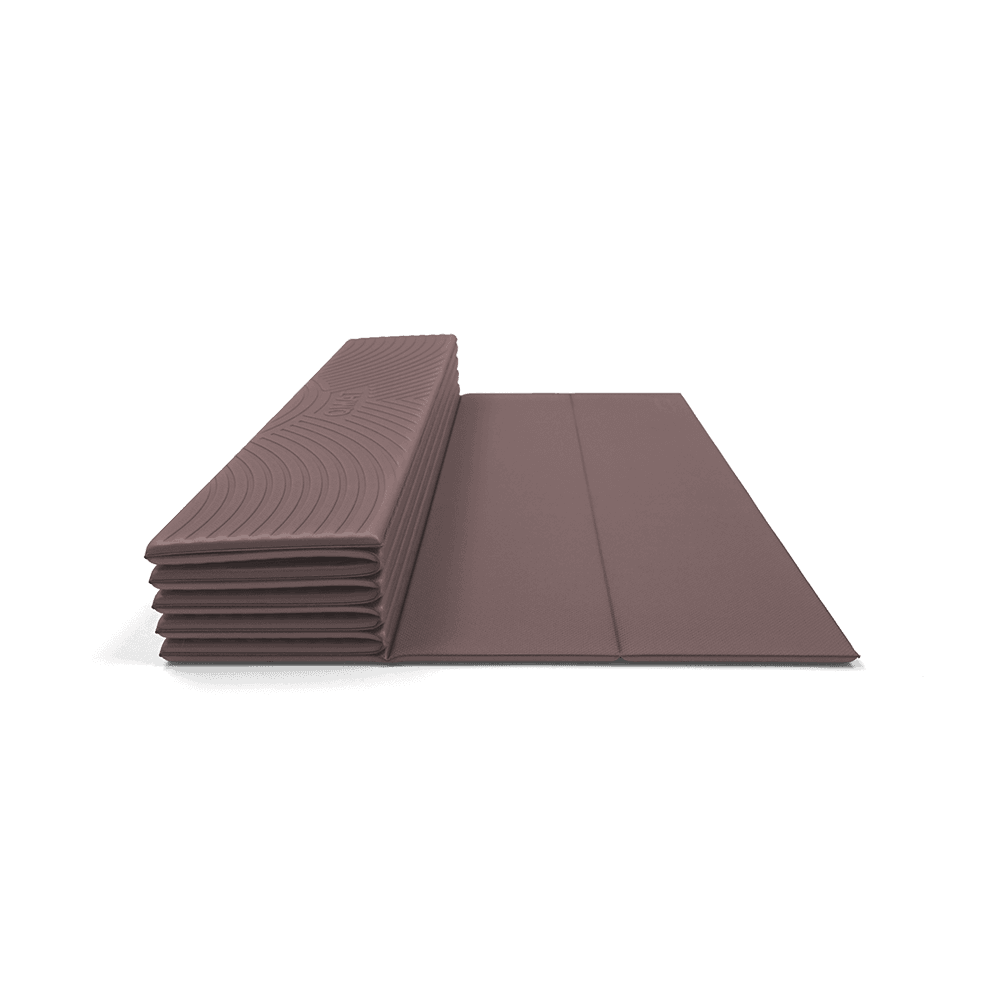 【QMAT】8mm加大折疊瑜珈墊 (附尼龍拉鍊袋) 70*190cm 2