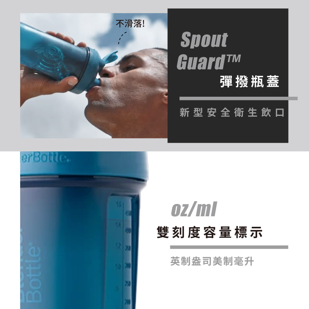 【Blender Bottle】ProStak V2系列-多層分裝可拆式運動搖搖杯(5色) 8