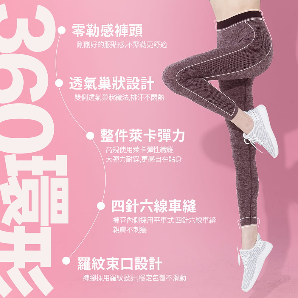 【GIAT】台灣製超彈力透氣瑜珈運動褲 2