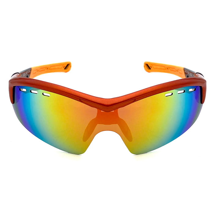 【suns】REVO電鍍 偏光運動眼鏡 可調鏡腳 抗UV (橘框/REVO橘) 1