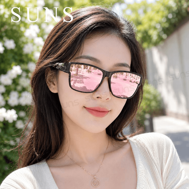 【suns】芭比粉偏光太陽眼鏡 抗UV400 (可套鏡) 1
