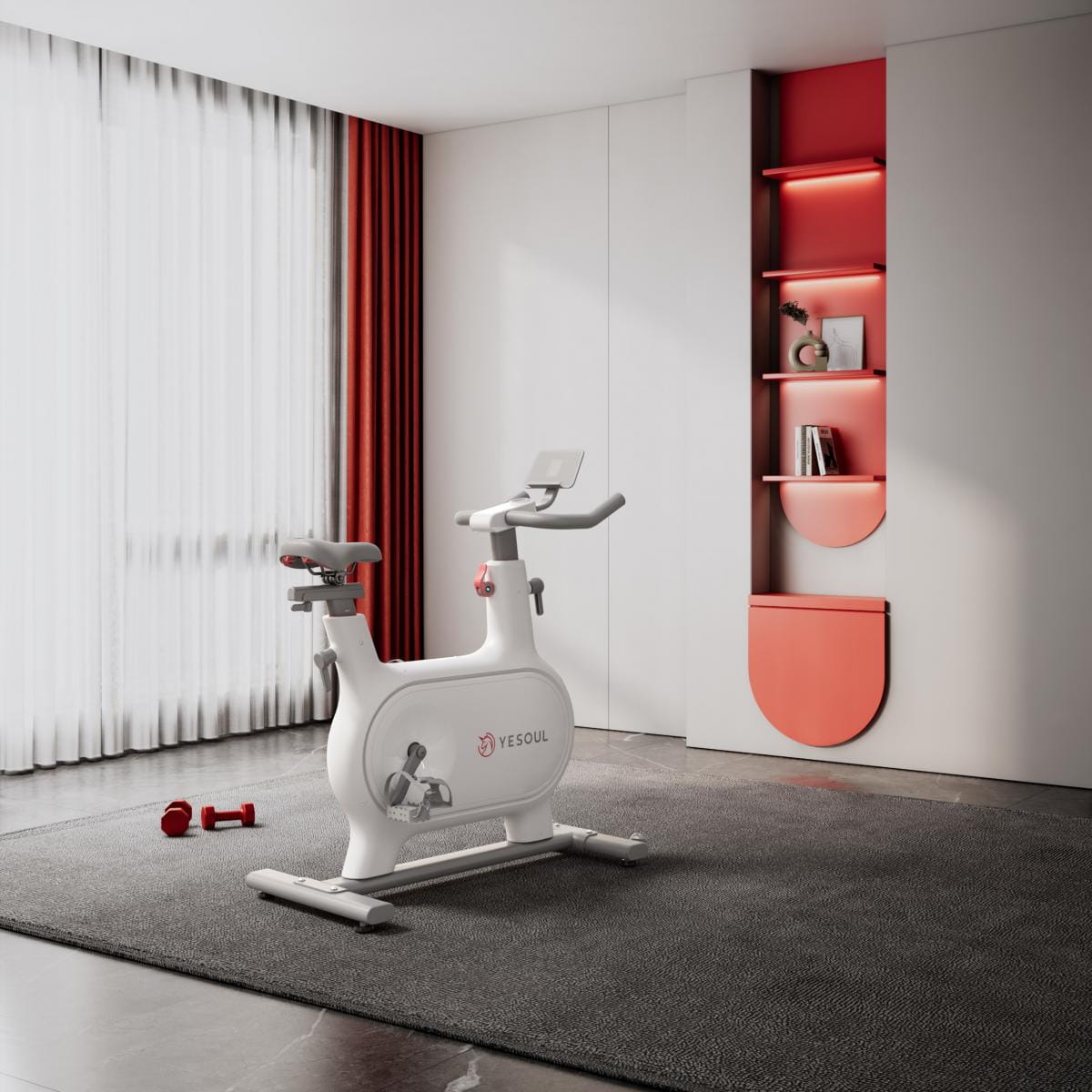 【X-BIKE晨昌】YESOUL 野小獸 新一代速燃超靜音磁控小白駒飛輪車 M2M贈一個月免費課程】 3