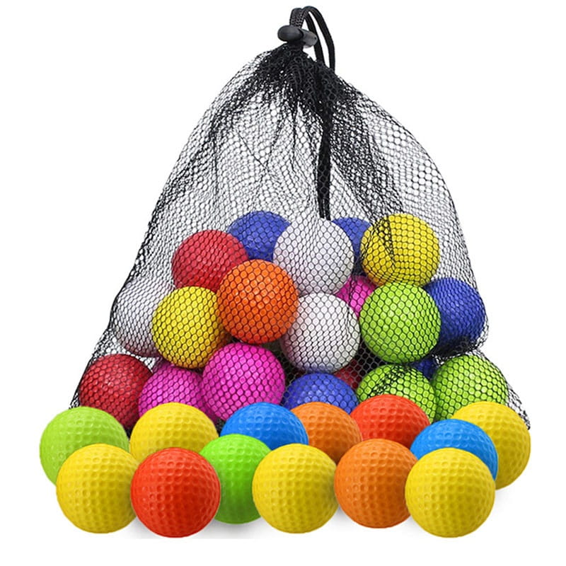 高爾夫室內PU練習球 (單顆入) 軟球 訓練球 室內揮桿練習 (顏色隨機)【GF08003-1】 4