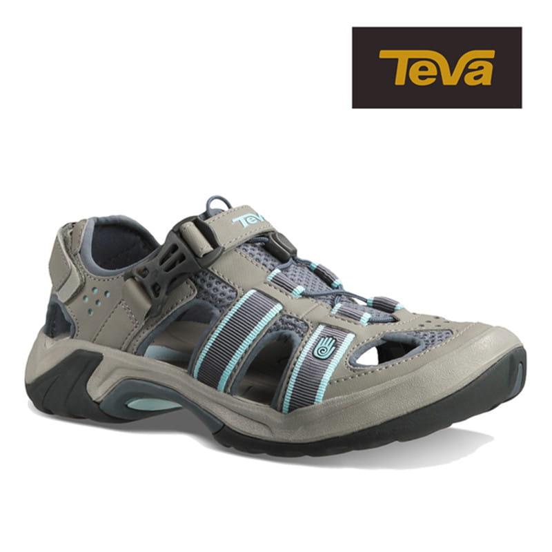 TEVA-女 Omnium W 護趾水陸機能涼鞋/雨鞋/水鞋 暗藍灰 TV6154SLA 0