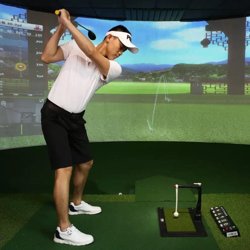 PGM新款室內高爾夫揮杆練習器 360°旋轉訓練器 可調高度支架 18