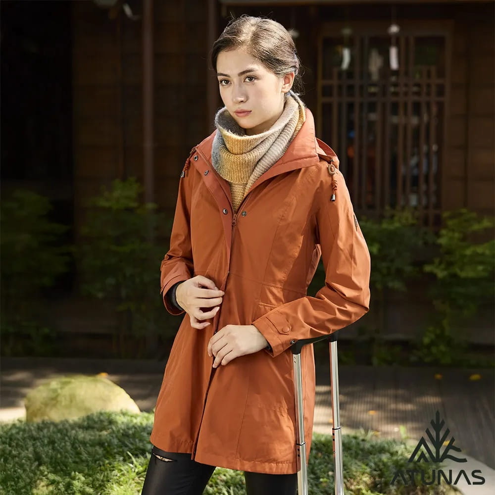 歐都納女款都會休閒GORE-TEX 2L防水透氣+保暖羽絨中長版兩件式外套A1GT2514W 2