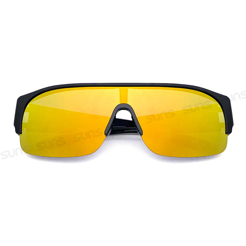 【suns】大框墨鏡 桔水銀偏光太陽眼鏡 抗UV400 (可套鏡) 1