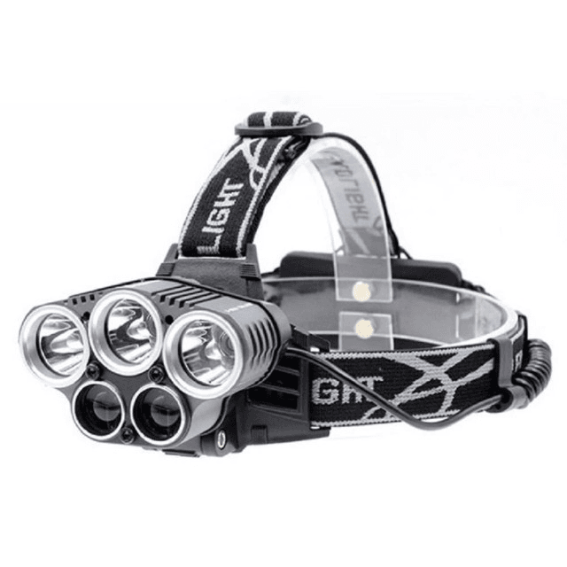 新款 5LED 強光充電頭燈 夜釣狩獵 T6+LTS超強頭燈 0