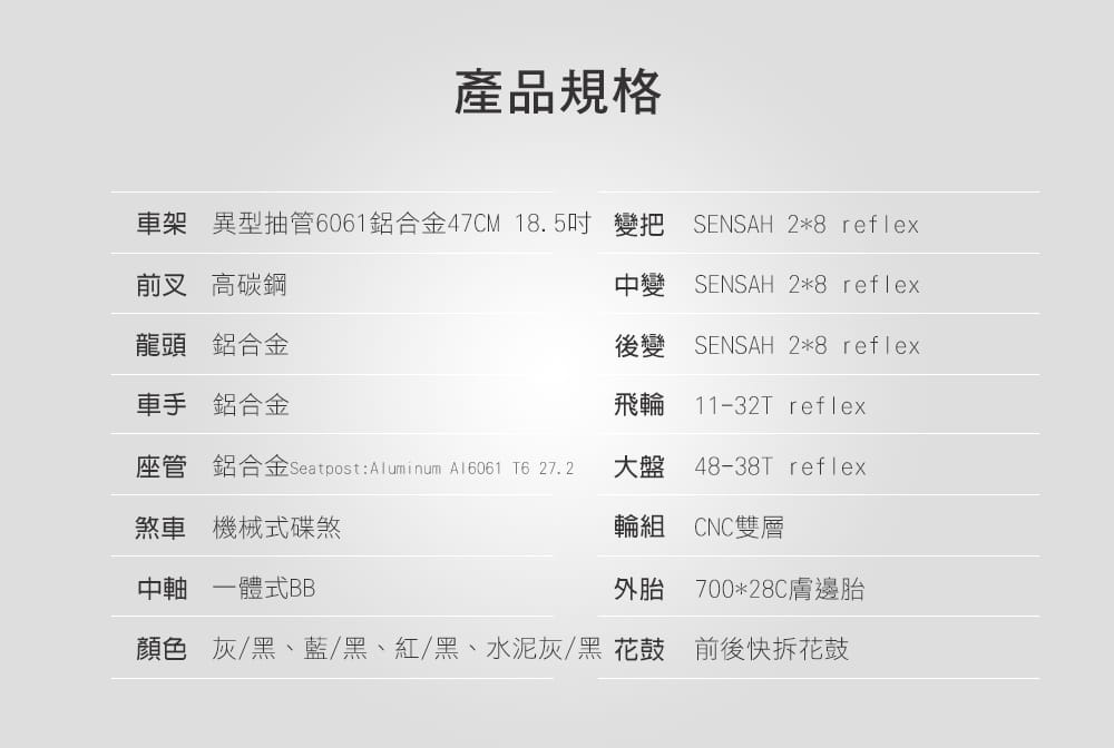 BIKEONE R2 SP鋁合金內走線SENSAN 16速變速機械碟煞全能型彎把公路車煞變合一 13