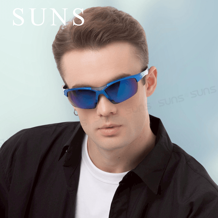 【suns】MIT戶外運動偏光墨鏡 包覆式流線型絢彩水銀 抗UV400【82550】 3