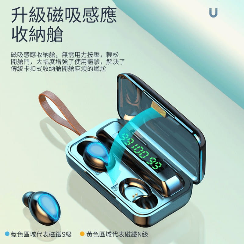 真無線耳機 藍芽5.0雙耳無線 F10 Pro藍芽耳機 台灣現貨 大容量充電倉蘋果安卓都可用 7