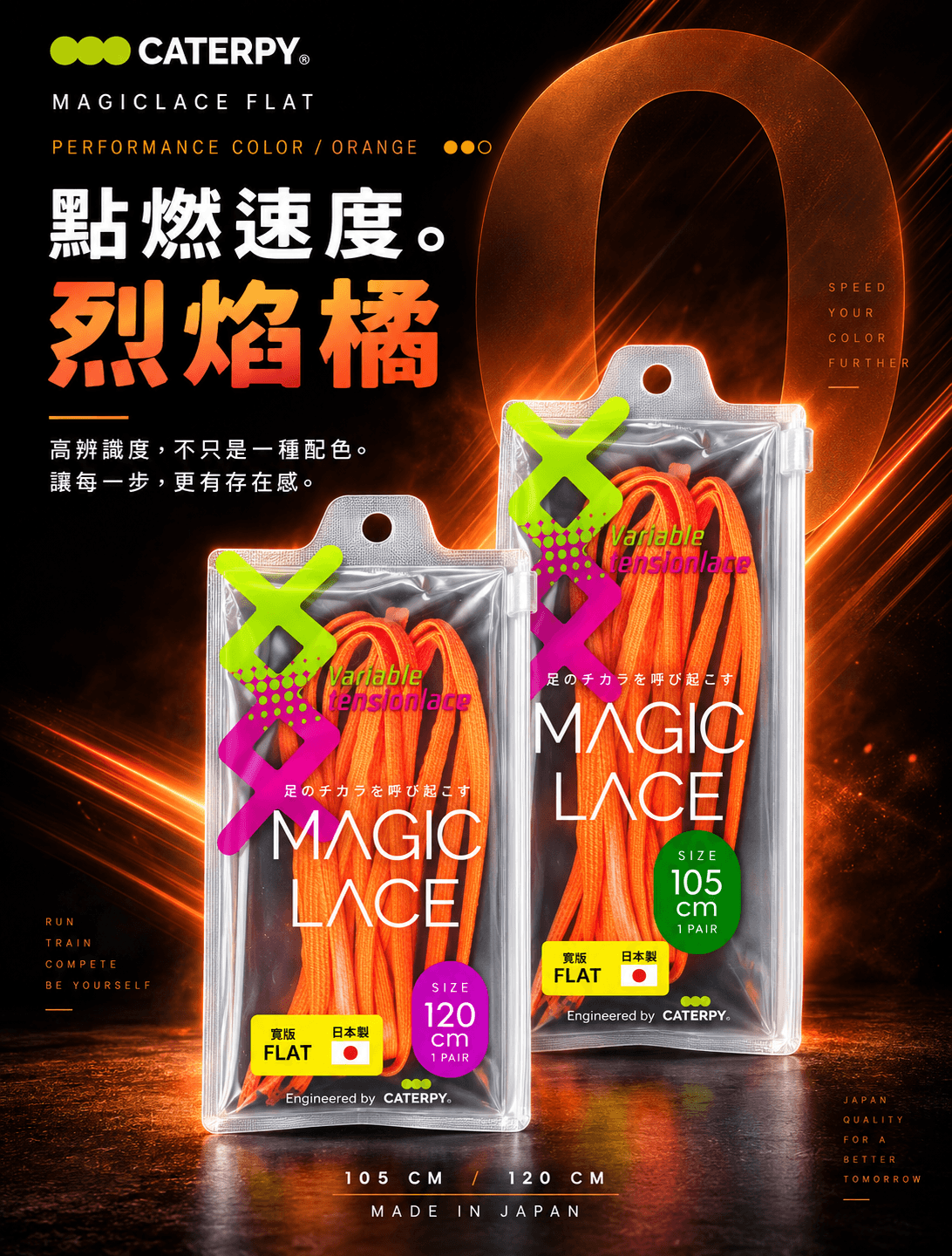 MAGICLACE FLAT 日本科技運動鞋帶寬版 0