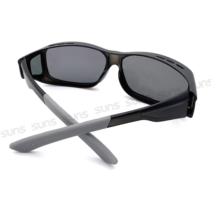 【suns】MIT運動偏光太陽眼鏡  黑框白水銀 抗UV400 (可套鏡) 8