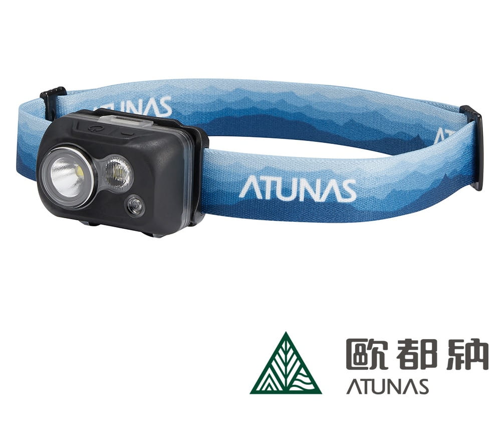 ATUNAS歐都納動感輕量化防水頭燈(A1LIEE01 多彩藍/登山頭燈/露營頭燈/夜間照明) 0