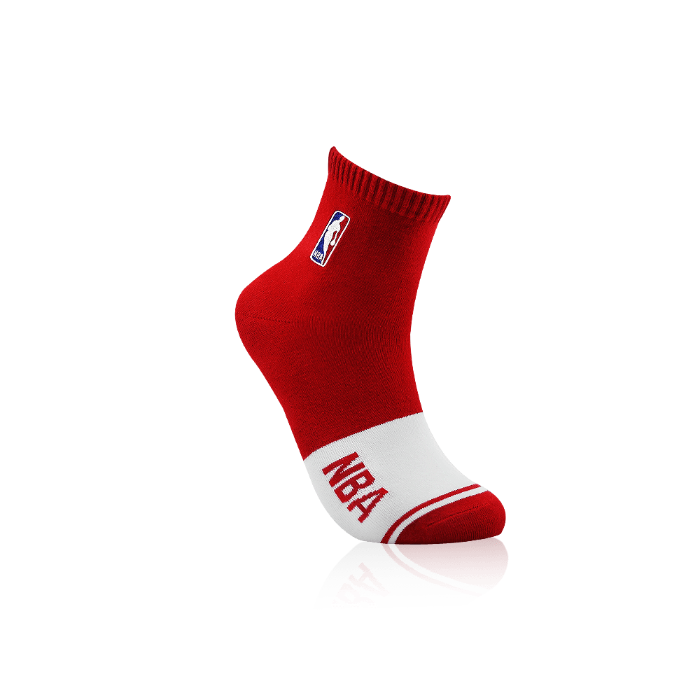 【NBA】繽紛基本刺繡平板短襪 10
