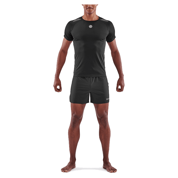 【澳洲SKINS壓縮服飾】澳洲SKINS-3訓練級短袖排汗衣(男)黑ST0150455(共四色) 0