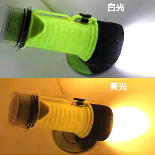 【TX】特林XHP50 LED黃白雙光潛水手電筒(T-WA-P50USB) 4