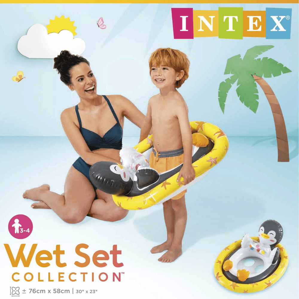 INTEX 59570動物造型水上兒童坐式充氣游圈 水上玩具 適3~4歲【SV61315】BO雜貨 2