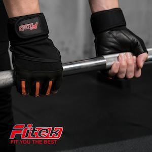 經典牛皮舉重健身手套 GL03【Fitek】 19