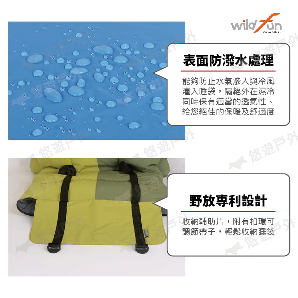 【wildfun野放】標準型睡袋 (悠遊戶外) 4