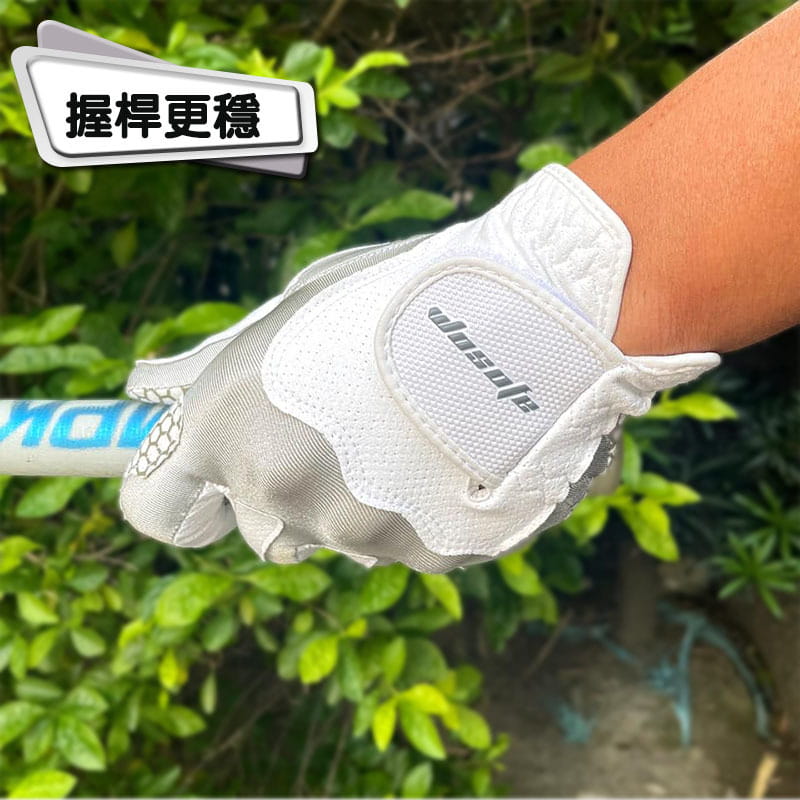 GOLF奈米魔術防滑手套(灰白色) 高爾夫透氣服貼 可水洗手套 (左手1只)【GF71003】 2