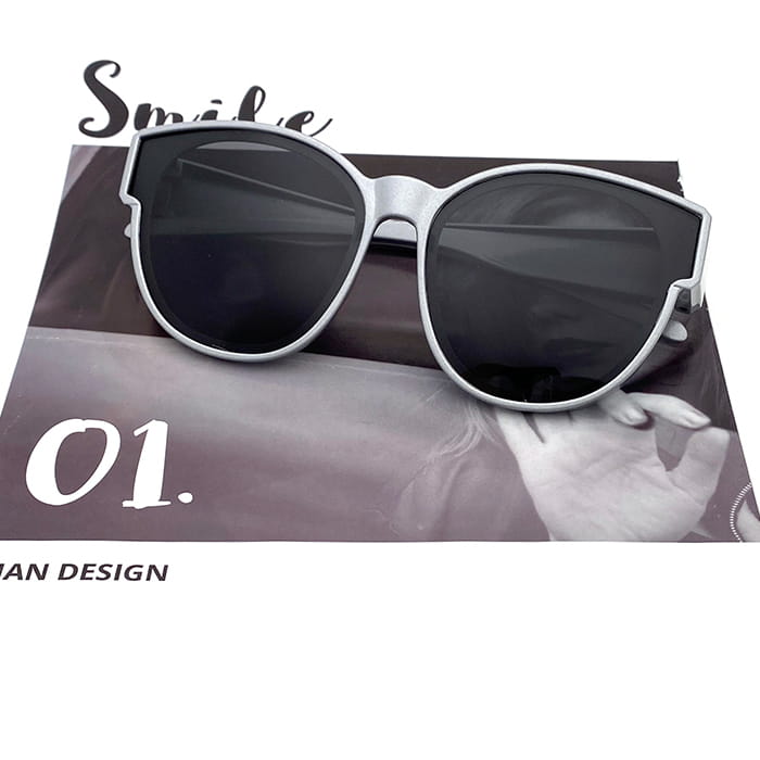 【suns】時尚圓框 科技銀偏光太陽眼鏡 抗UV400 (可套鏡) 1