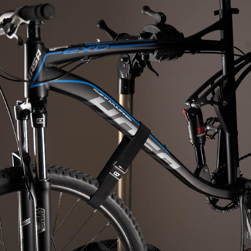 自行車架綁帶 穩固自行車車輪 雙面超長可調式鉤環帶 通用型自行車 2件組 0