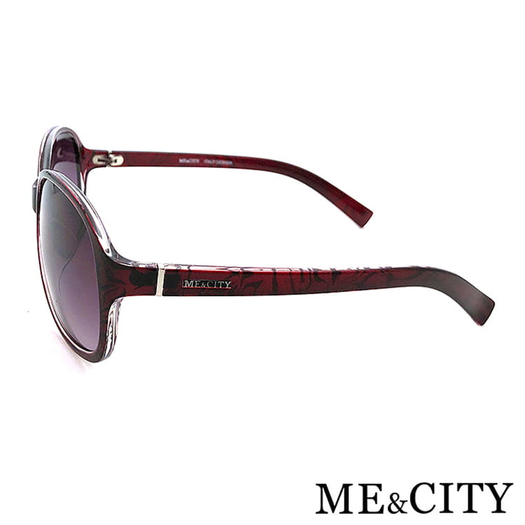 【ME&CITY】 時尚歐美透明紋路太陽眼鏡 抗UV (ME 1219 E03) 10