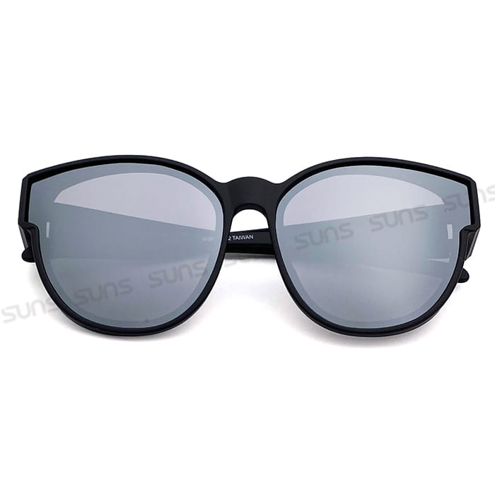【suns】時尚圓框 水銀鏡面偏光太陽眼鏡 抗UV400 (可套鏡) 4
