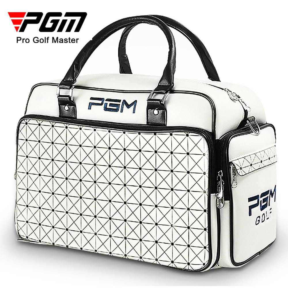 【CAIYI 凱溢】PGM 高爾夫衣物包 時尚衣服包 防水PU球包 大容量獨立鞋袋 2
