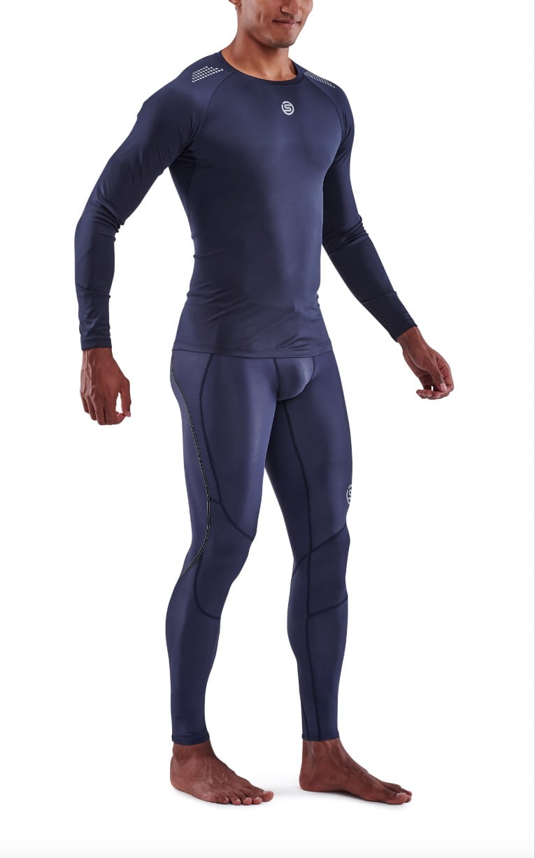 【澳洲SKINS壓縮服飾】澳洲SKINS-3訓練級長袖排汗衣(男)海軍藍ST0150456(共四色) 5
