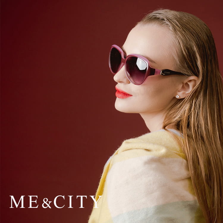 【ME&CITY】 甜美秘戀雙色太陽眼鏡 抗UV (ME 1213 E02) 1