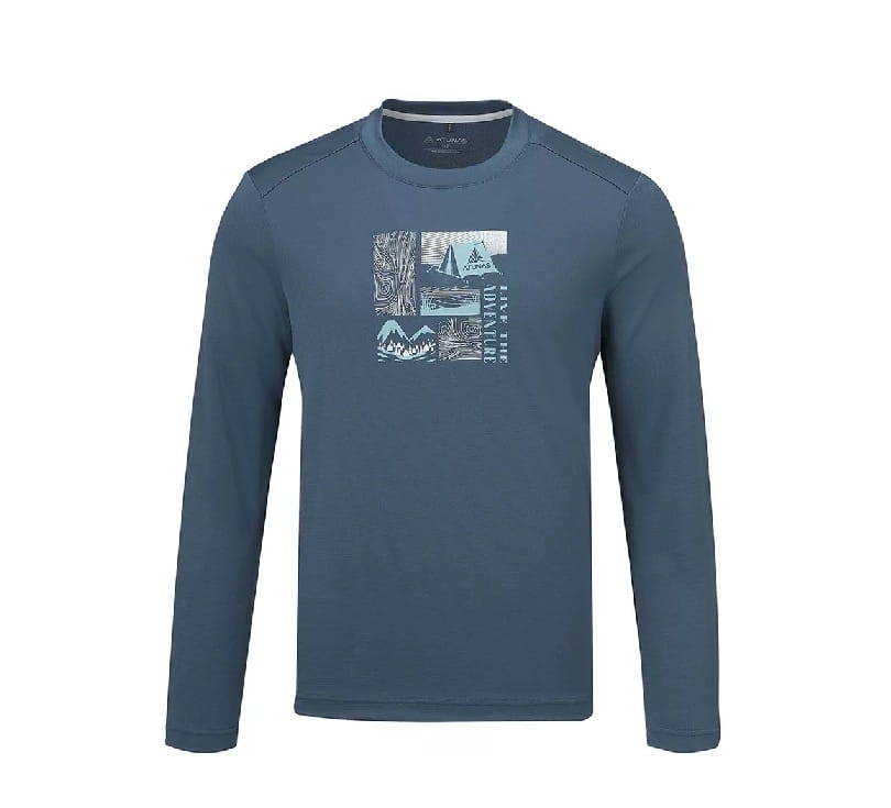 登山屋【ATUNAS 歐都納】男款循環長袖圓領排汗T恤 A6TS2536MC 3