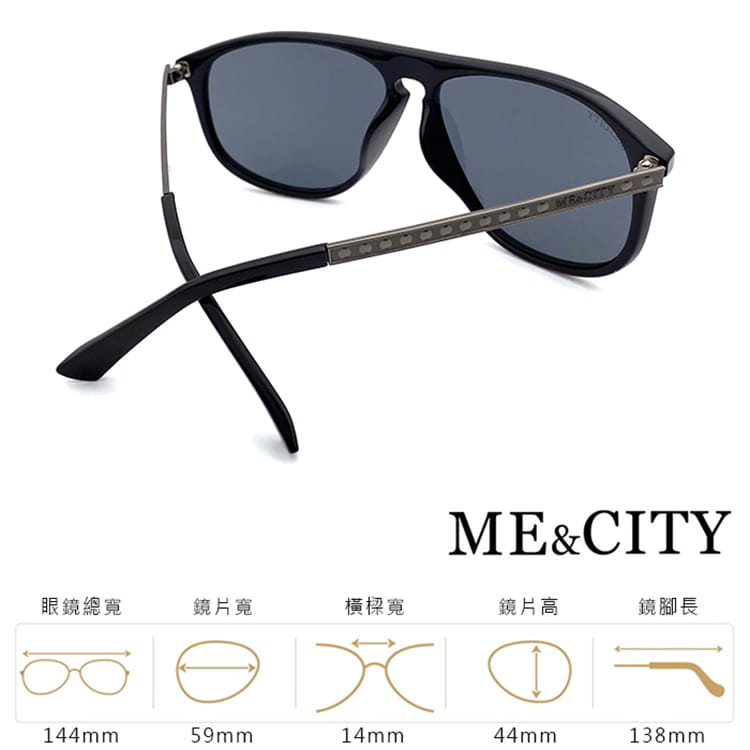 【ME&CITY】 韓版飛行員太陽眼鏡 抗UV(ME 1100 L01) 10