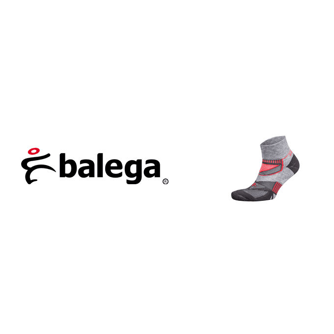 南非國寶襪Balega-Enduro V Tech Quarter高包覆中筒襪/跑步襪/運動襪-灰 1