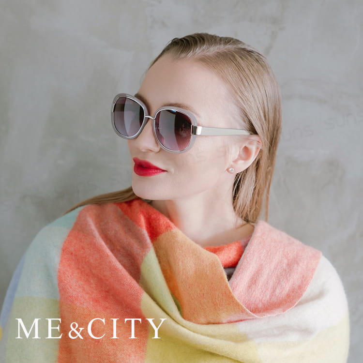 【ME&CITY】 時尚圓框太陽眼鏡 抗UV (ME 120019 C237) 2
