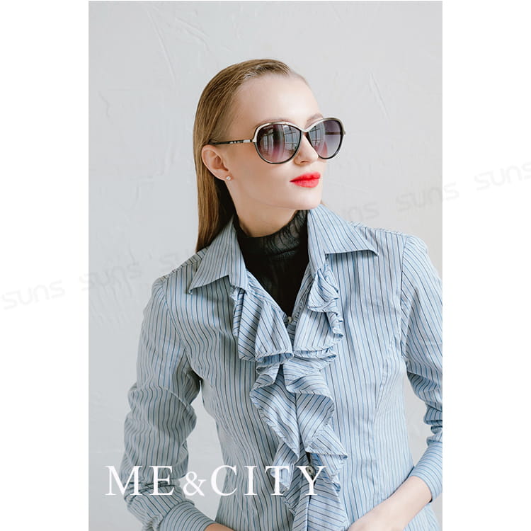 【ME&CITY】 巴黎香榭雙色經典太陽眼鏡 抗UV (ME 120018 H032) 3