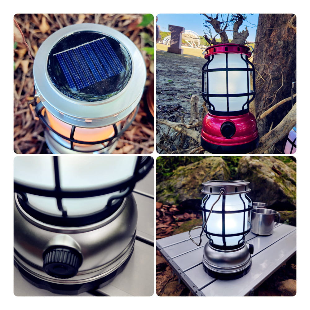 巨安戶外【112021915】 露營氛圍燈 USB充電戶外野營燈 LED太陽能露營燈 7