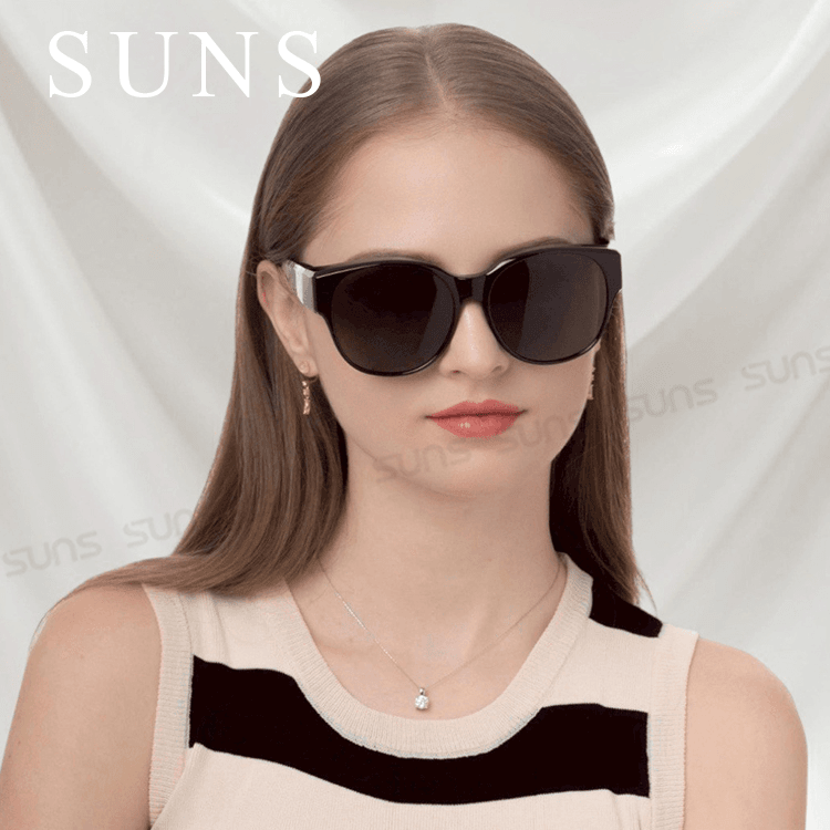 【suns】時尚花漾圓框偏光太陽眼鏡 抗UV400 (可套鏡) 2