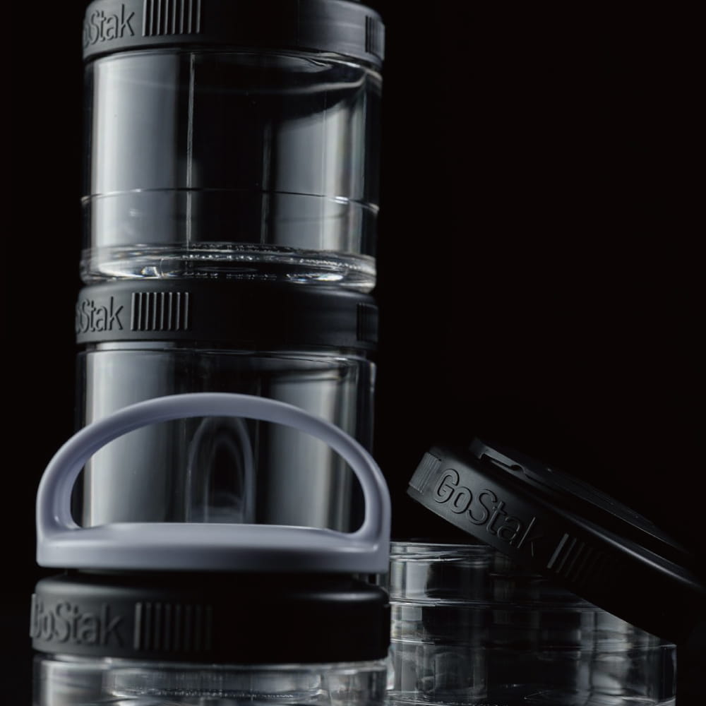 【Blender Bottle】Gostak系列-多層補給保鮮罐(黑) 10