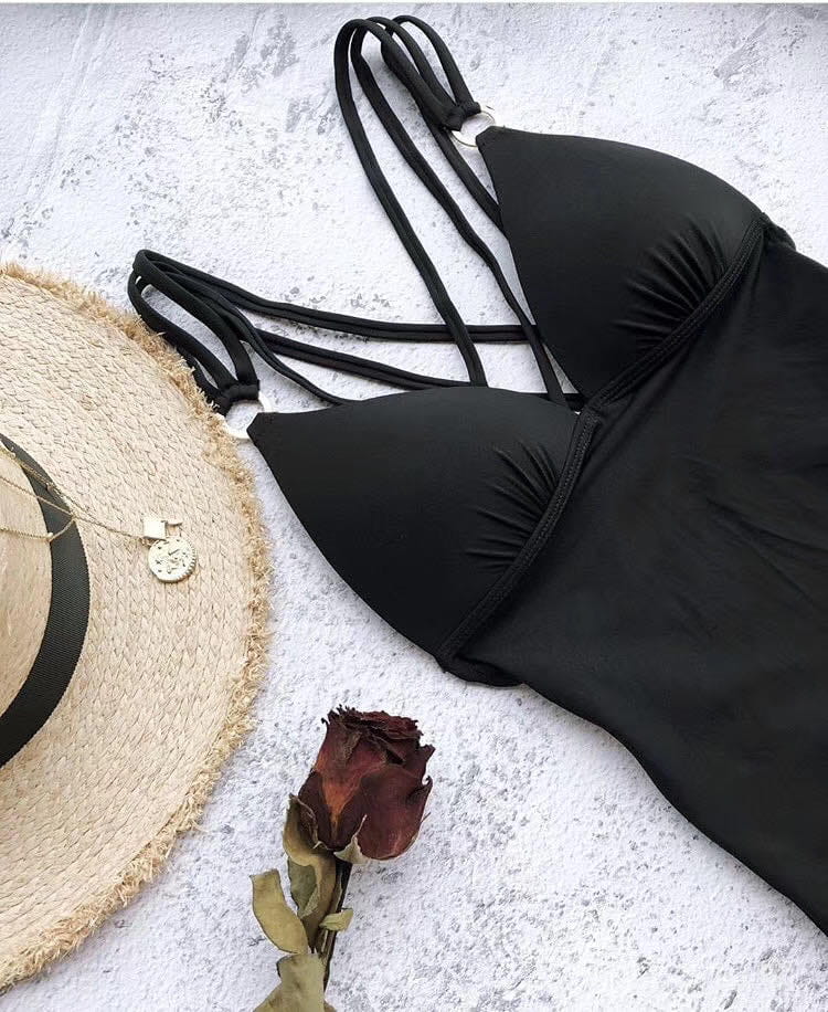 【SeasonsBikini】黑標美胸美背連身泳裝002/台灣製 4