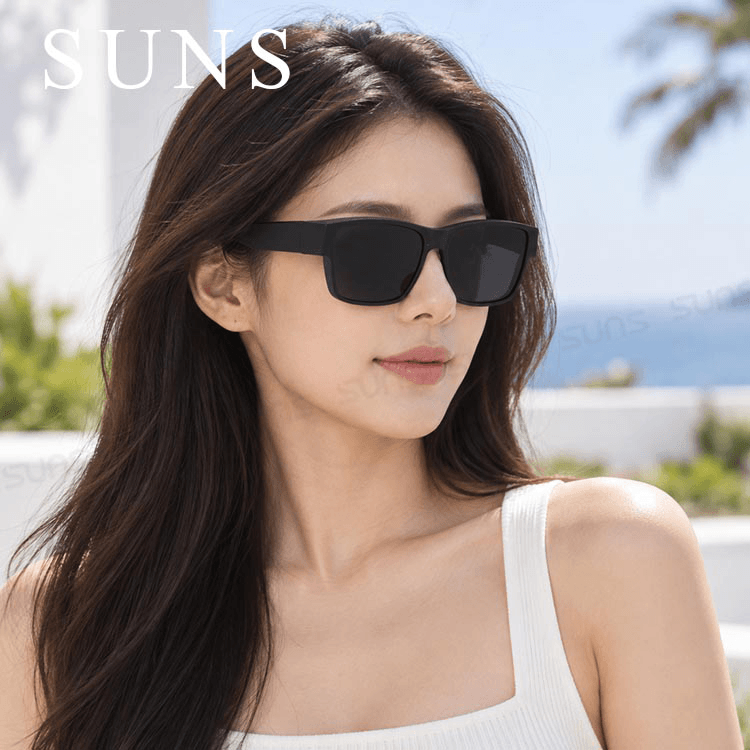 【suns】時尚大框太陽眼鏡 霧黑框 (可套鏡) 抗UV400 3