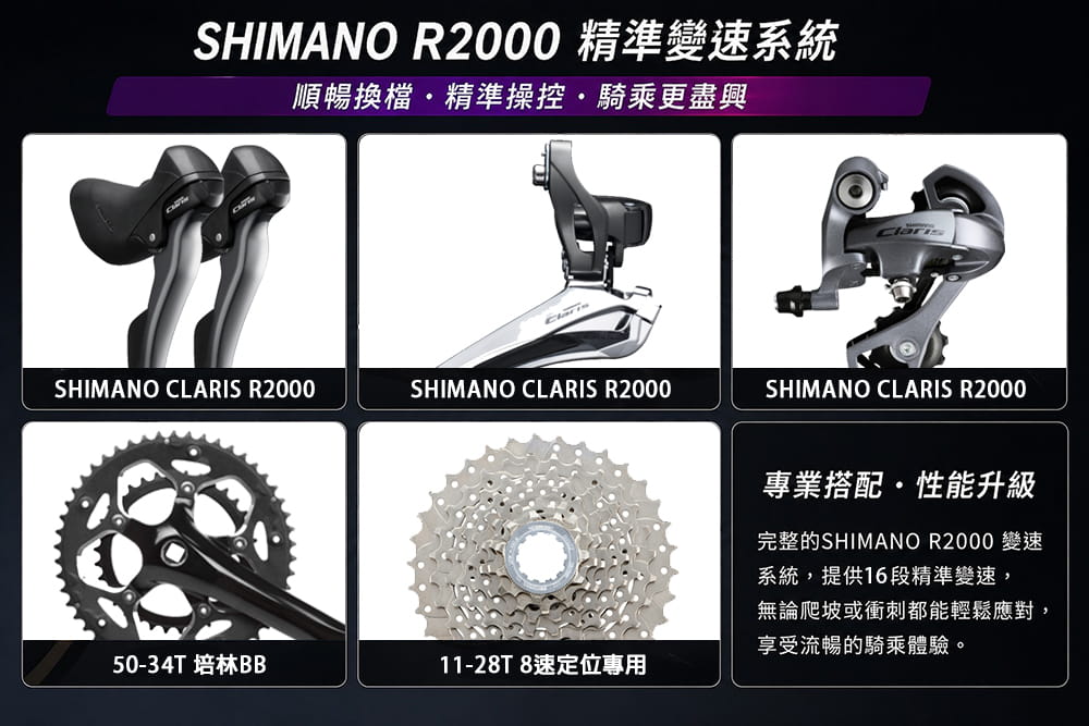BIKEONE R1 DISC PINEWOOD SHIMANO R2000 16速公路車車 3