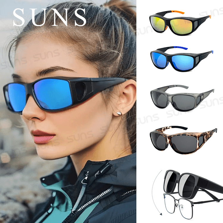 【suns】MIT包覆式偏光太陽眼鏡 運動型套鏡 防滑/抗UV400 (可套鏡) 0