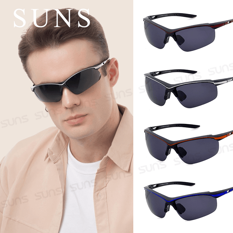 【suns】MIT運動偏光眼鏡 Polarize流線型偏光墨鏡 抗UV 0