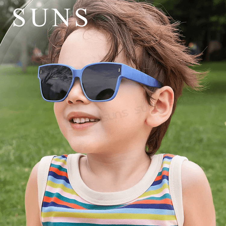 【suns】兒童包覆式眼鏡墨鏡 硅膠彈性墨鏡 可套鏡 抗UV400+抗藍光 S215 4