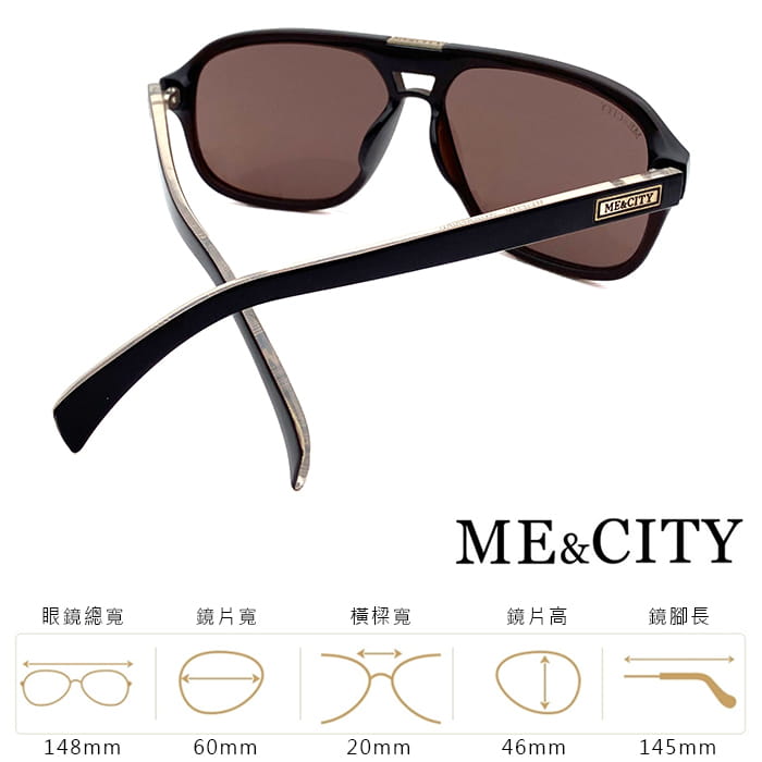 【ME&CITY】 韓版飛行員太陽眼鏡 抗UV (ME 1107 J03) 11