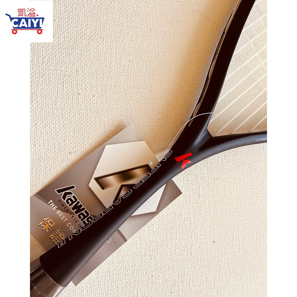 【CAIYI 凱溢】Kawasaki Super Carbon II 全碳纖維壁球拍 迴力拍 4