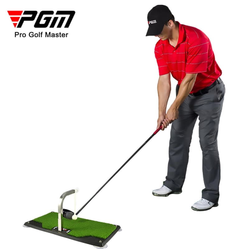 【CAIYI 凱溢】PGM新款室內高爾夫揮杆練習器 360°旋轉訓練器 可調高度支架 4