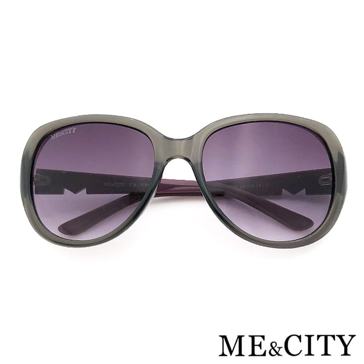 【ME&CITY】 歐美精緻M字母鑲鑽太陽眼鏡 抗UV (ME 1215 C01) 17